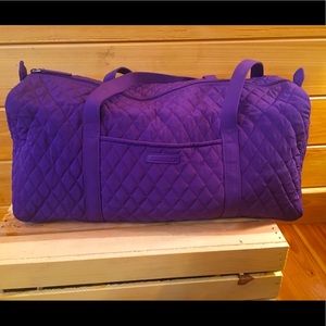 Purple small duffle Vera Bradley